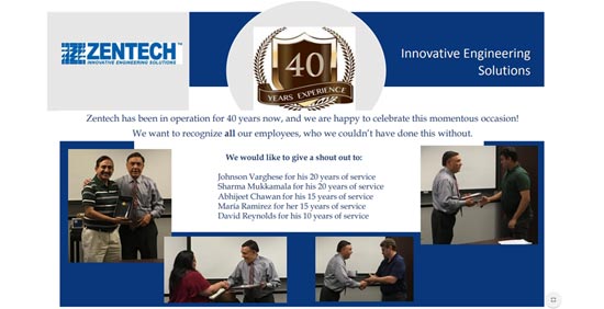 Zentech Celebrate’s Its 40th Anniversary